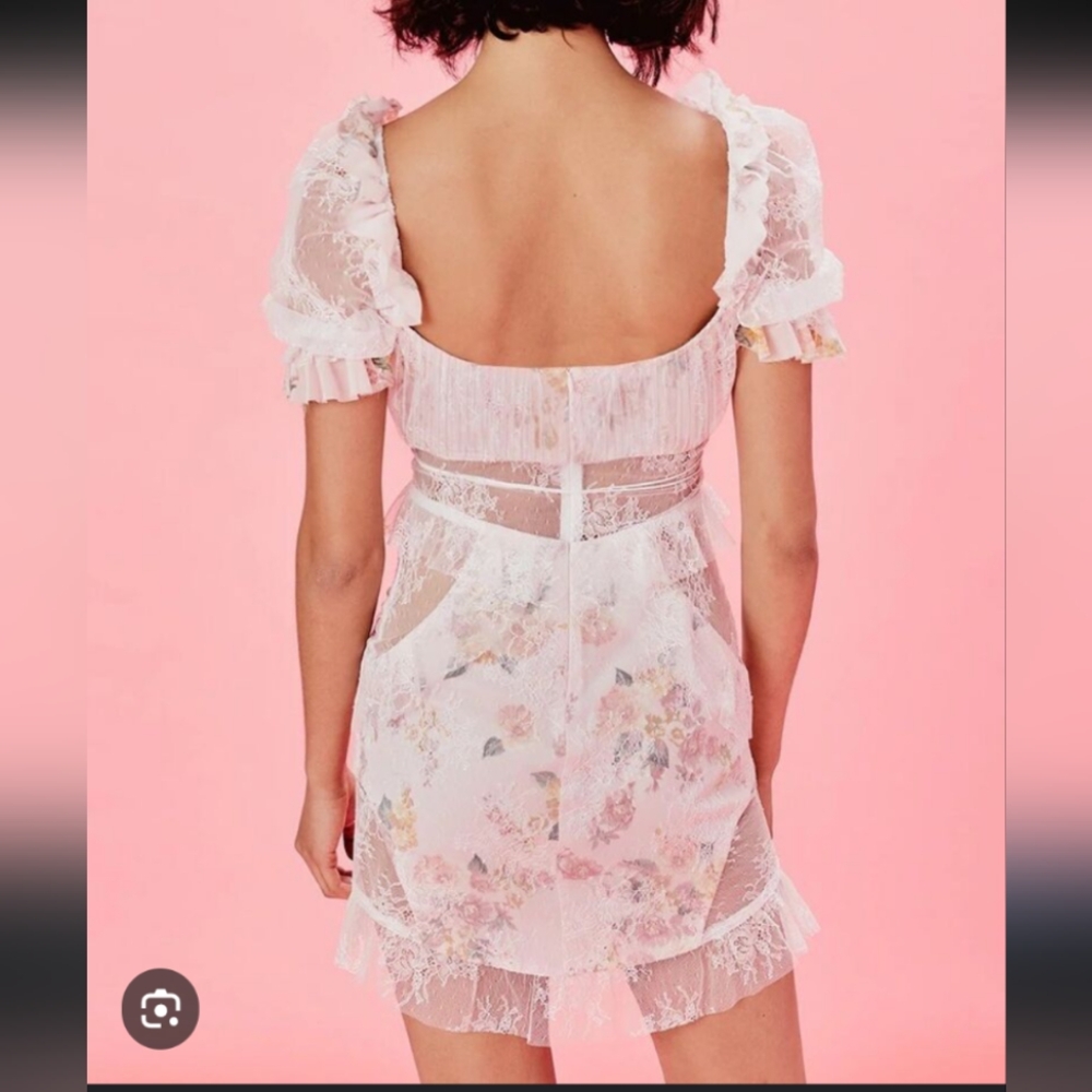 For Love & Lemons Nola Lace Mini Dress - Picture 5 of 12